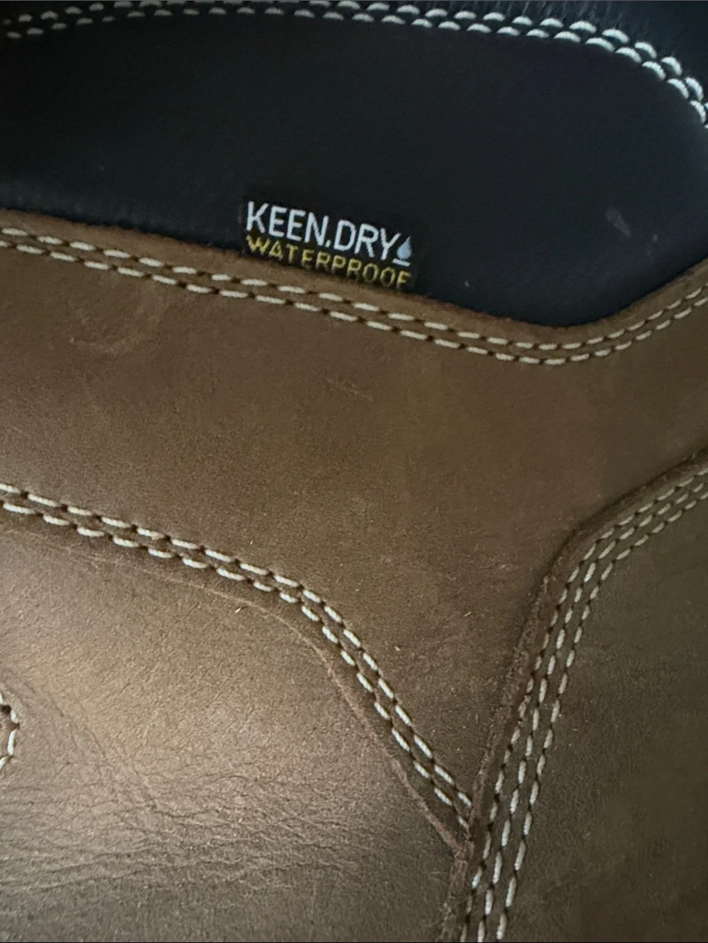 Keen Brown Leather Moc Toe Work Boot, Cincinnati 6” waterproof carbon to boot